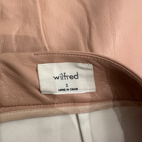 Aritzia Wilfred Patio Faux Leather Mini Skirt, 0 - Picture 6 of 8
